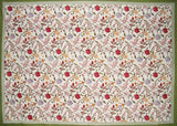 Floral Berry Cotton Tablecloth 90" x 60" Multi Color