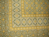 Moroccan Foulard Tapestry Cotton Bedspread 108" x 88" Full-Queen Yellow