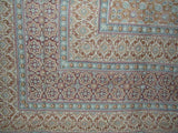 Moroccan Foulard Tapestry Cotton Bedspread 108" x 88" Full-Queen Blue