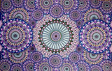 Psychedelic Ring of Water Cotton Wall Hanging 90" x 60" Single Multi Color