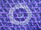 Bavlněný přehoz na postel Celestial batikovaný 108" x 108" Queen-King Purple