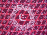 Seprai Katun Permadani Batik Surgawi 108" x 108" Queen-King Merah