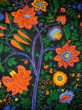Tree of Life Tapestry Cotton Spread or Wall Hanging 90" x 60" Single Black