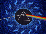 Pink Floyd Dark Side of the Moon 3-D Wall Hanging 90" x 60" Single Blue