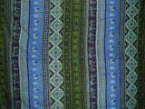 Indian Print Tapestry Cotton Bedspread 106" x 88" Full-Queen Blue