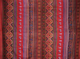 Indian Print Tapestry Cotton Bedspread 106" x 88" Full-Queen Red