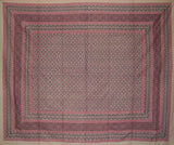 Moroccan Foulard Tapestry Cotton Spread 106" x 70" Twin Pink