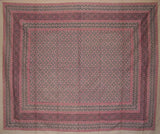 Moroccan Foulard Tapestry Cotton Spread 106" x 70" Twin Pink