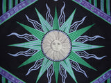 Celestial Tapestry Cotton Spread 102" x 70" Twin Purple