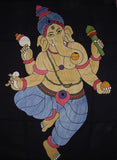 Ganesha Tapestry Cotton Wall Hanging  102" x 70" Twin Multi Color