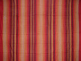 Handloom Striped Cotton Spread 98" x 86" Full Red