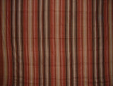 Handloom Striped Cotton Spread 98" x 86" Full Brown