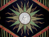 Celestial Print Tapestry Wall Hang or Spread 102 x 70 Green Twin