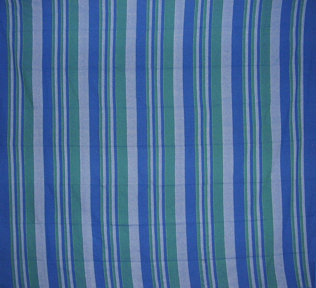 Heavy Cotton Ribbed Bedspread  98" x 88" Full Blue