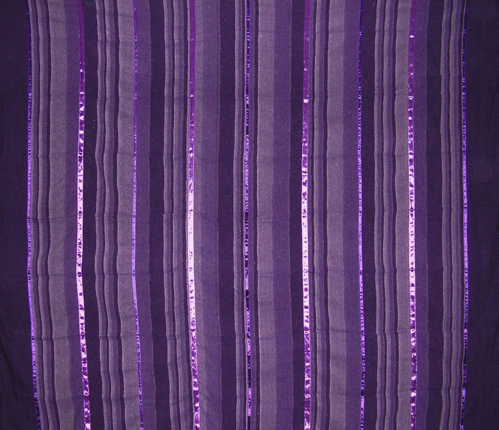 Heavy Cotton Ribbed Bedspread  98" x 88" Full Purple