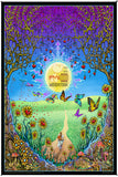 Woodstock torna al giardino inebriante arazzo con stampa artistica 53x85 