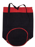 حقيبة ظهر من نسيج سلتيك مصنوعة من القطن المتين مقاس 16 × 18 باللون الأحمر 