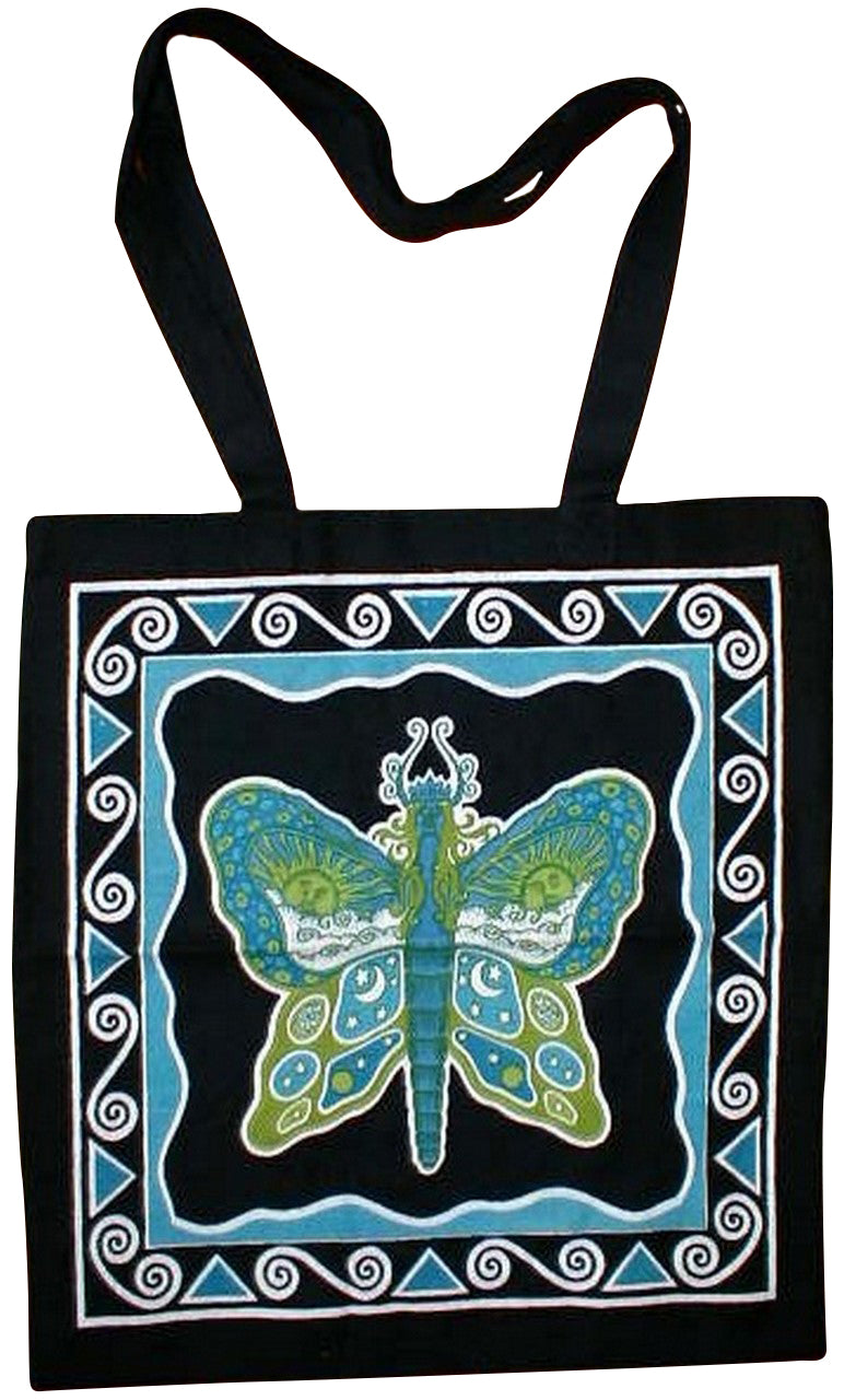 Butterfly Fairy Tote Bag School Office 16 x 17 Teal 