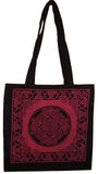 Einkaufstasche mit keltischem Kreis, für Schule, Büro, Geschäft, 16 x 17, Rot 