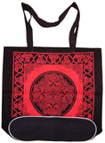 Celtic Tote Shopping Bag Fladbund 16 x 17 Rød 