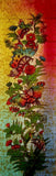 Borboletas de arte têxtil Batik de algodão autêntico em flor 56" x 18" multicoloridas 