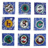 Paquete de arte textil batik de algodón auténtico, indio americano, 5.0 x 5.0 in, multicolor 