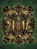 Wolf Moon – Celtic – Jen Delyth – gewebte Gobelin-Überwurfdecke mit Fransen, Baumwolle, USA, 72 x 54 cm