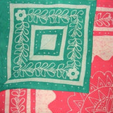 Batikovaný květinový oboustranný povlak na přikrývku bavlna 92" x 88" vhodný pro celou královnu 