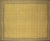Kensington Block Print Oboustranný povlak na přikrývku Bavlna 106" x 96" Vhodné pro Queen-King