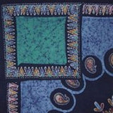 Autentična pamučna preklopna navlaka za poplun od batika 106" x 96" za Queen-King