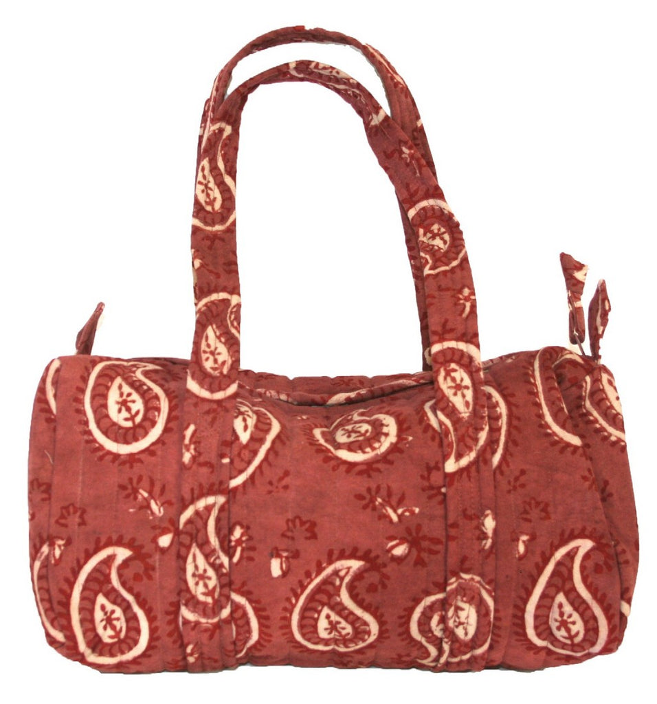 حقيبة Dabu Carry All Bag المبطنة المصنوعة من القطن المطبوع مقاس 14 × 8