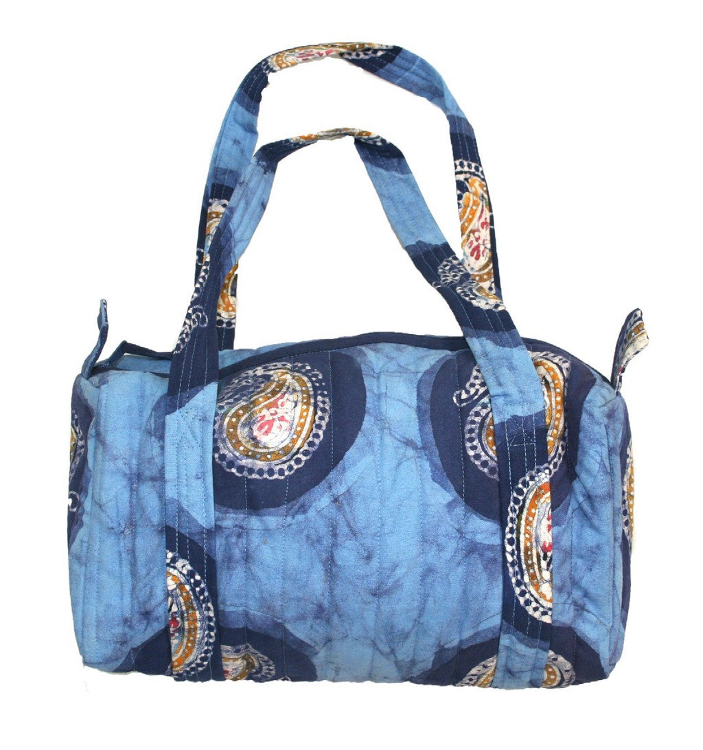 Authentique Batik Cotton Matelassé Carry All Bag 14 x 8 