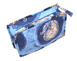 حقيبة كلاتش مبطنة من قطن الباتيك الأصلي مقاس 9 × 7 