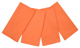 guardanapos 100% algodão 20" x 20" conjunto de 4 laranja