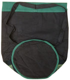 Plecak z krzyżem celtyckim, solidna bawełna, 16 x 18, zielony 