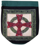 Celtic Cross -reppu tukeva puuvilla 16 x 18 vihreä 