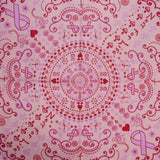 Zest For Life Pink Ribbon Scarf or Hanky 22" X 22" Cotton