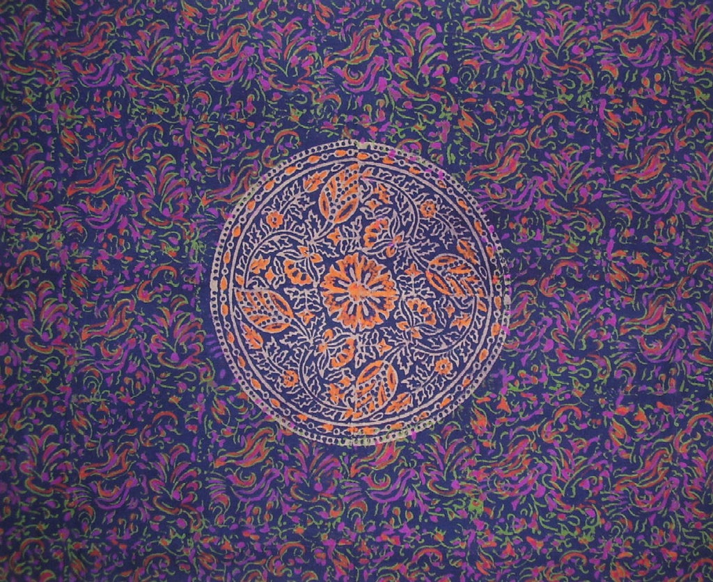 Obojstranný bavlnený vankúš Sham Sanganeer Block Print 28" x 24" viacfarebný