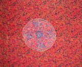 Wende-Kissenbezug aus Baumwolle, Sanganeer-Blockdruck, 71,1 x 61 cm, mehrfarbig
