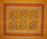 Obojstranný bavlnený vankúš Sham Veggie Dye Block Print 28" x 24" viacfarebný