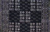 Cotton Pillow Cover Veggie Dye Block Print 30" x 20" Basic Black 