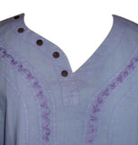 SALE Lovely Lavender Blue Blouse Top Shirt Womans M/L 
