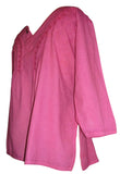 Vanzare superba bluza roz pasiune top camasa femei l/xl 