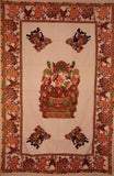 Tribesman Wandteppich aus Baumwolle, 228,6 x 152,4 cm, Hellbraun 
