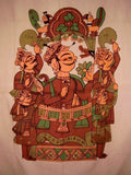 Tribesman Wandteppich aus Baumwolle, 228,6 x 152,4 cm, Hellbraun 