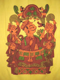 Tribesman Tapestry Βαμβακερή Κρεμάστρα τοίχου 90" x 60" Κίτρινο 